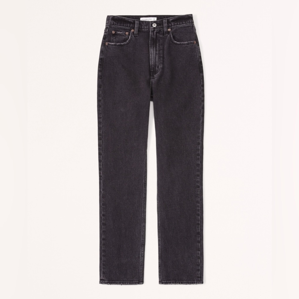 Abercrombie & Fitch The Ankle Straight Ultra High Rise Jeans Curve Love